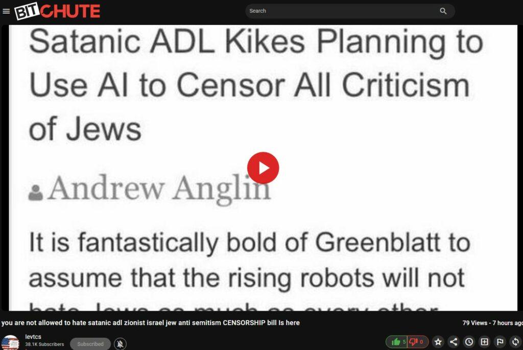 ADL Aggressive Defamous Louts - Thought Crime - Pre Crime - Free Speech